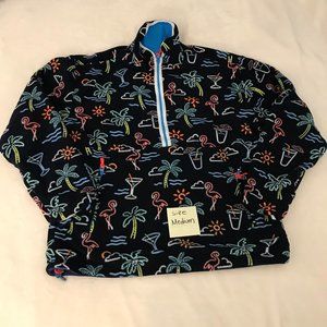 SOLD - Chubbies Reversible Fleece PullOver Jacket